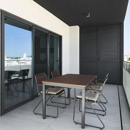 Terracos De -luxury Duplex Penthouse 3br View, 50m From Διαμέρισμα Quarteira